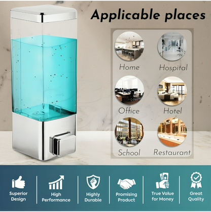CrystalClear™ Wall-Mounted Soap & Shampoo Dispenser