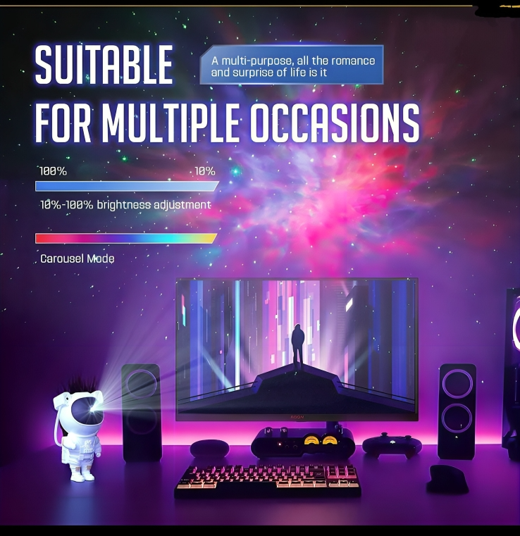 Astronaut Galaxy Projector Lamp – Bring the Universe Home