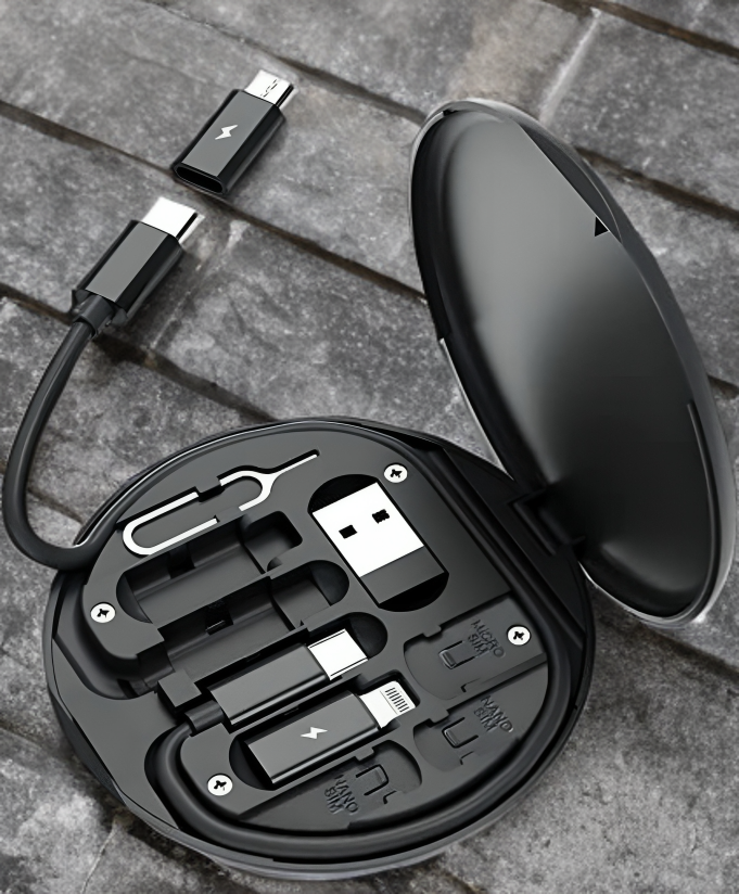 PowerPod™ – 6-in-1 Smart Travel Cable Kit