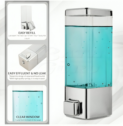 CrystalClear™ Wall-Mounted Soap & Shampoo Dispenser