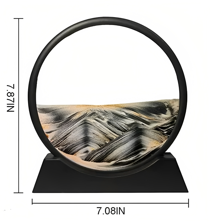 ✨ Relaxing Kinetic Sand Art  – Moving Sandscape Desk Décor