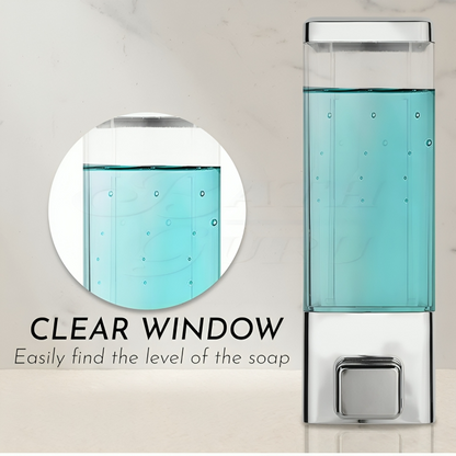 CrystalClear™ Wall-Mounted Soap & Shampoo Dispenser
